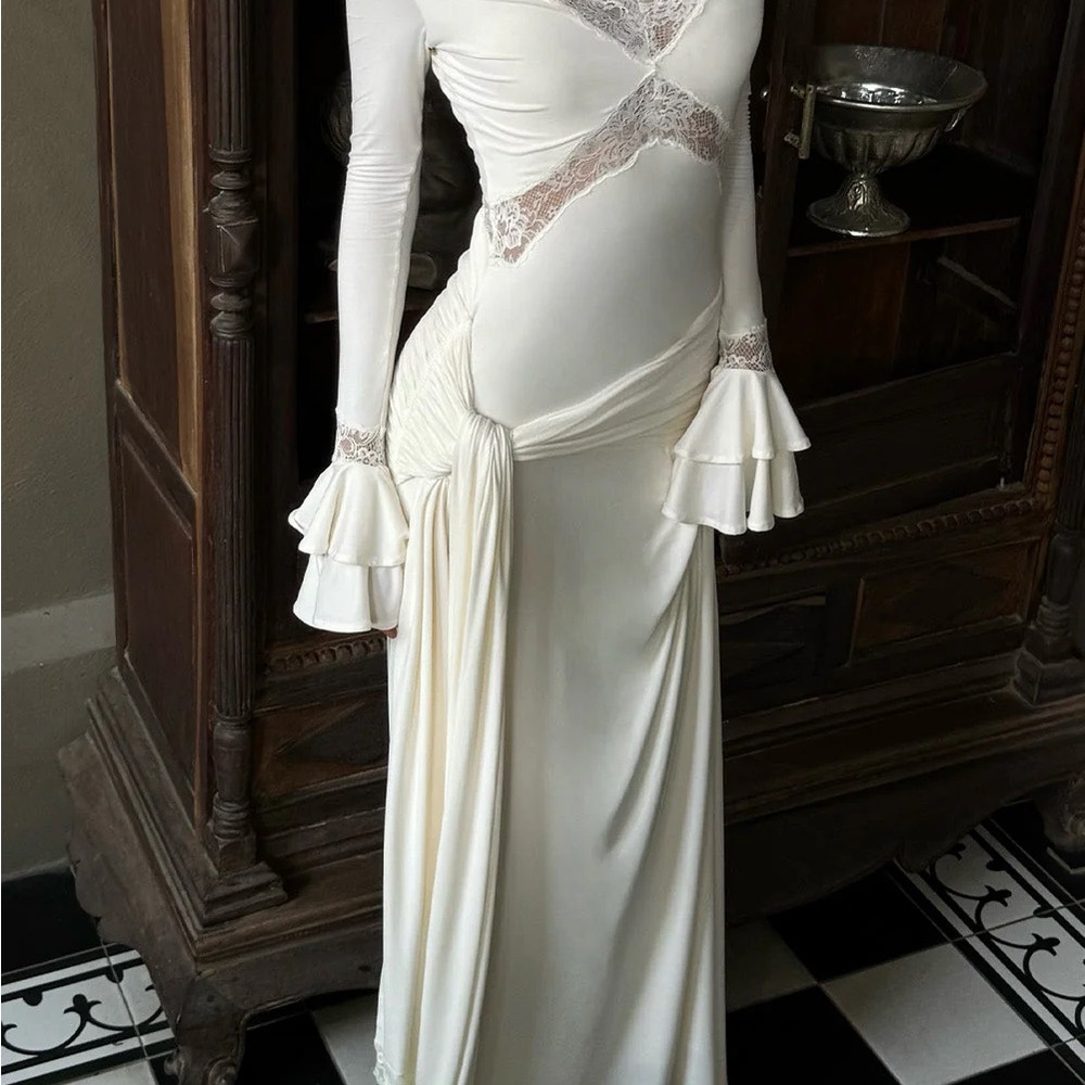 Meshki Electra Dress White